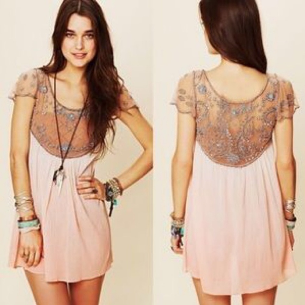 Free People Embellished Palms Tunic